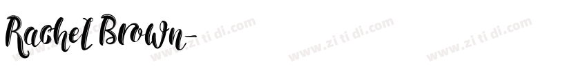 Rachel Brown字体转换